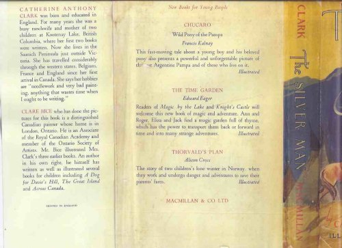 PLEASE READ the DESCRIPTION as this listing is for the DUSTJACKET ONLY !!! For The Silver Man ---by Catherine Anthony Clark