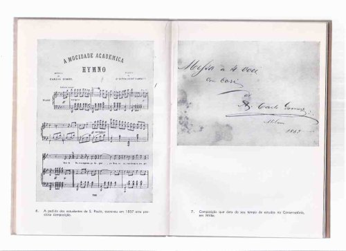 Carlos Gomes com uma biografia de Paulo Cerquera ( 64 ilustracoes )( Antonio Carlos Gomes -Brazilian Composer / Opera )/ Brazil ( All Text is in Portuguese )