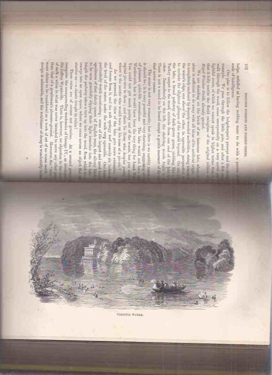 1853: English Forests and Forest Trees: Historical, Legendary and Descriptive with Numerous Illustrations ( Samuel Lane Boardman [ Maine naturalist ] Signed )