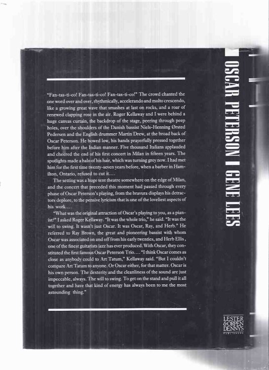 OSCAR PETERSON: The will to Swing -by Gene Lees (with an OP Canada Post Postage Stamp and an OP CD of 3 Songs Released By Canada Post -Circa 2005 ] ---THREE ITEMS )( Biography )