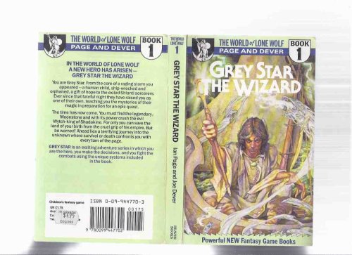 Grey Star the Wizard, Book 1 of The World of Lone Wolf -with 2-Page Colour Map ( Volume One / i ) ( Choose Your Own Adventure Game [Gaming Book )( Gray )