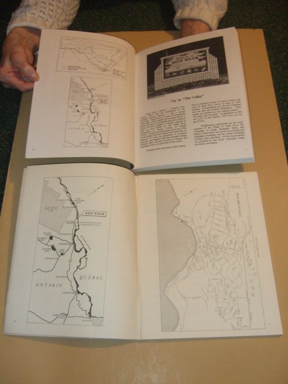 TWO VOLUMES: A History of DEEP RIVER July 1970 ( Silver Jubilee 1945-1970 ) ---with DEEP RIVER: A Pictorial History (by Joan Melvin -SIGNED) ( Renfrew County, Ontario / Ottawa River Valley / Chalk River etc)( Local History )