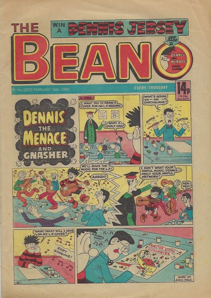 Beano No. 2222 Comic - February 16th, 1985