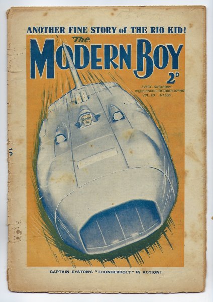 The Modern Boy No. 508 Vol. 20 - 30/10/1937 October 30th 1937) - W E Johns Biggles Goes to War (Part 6 of 10)