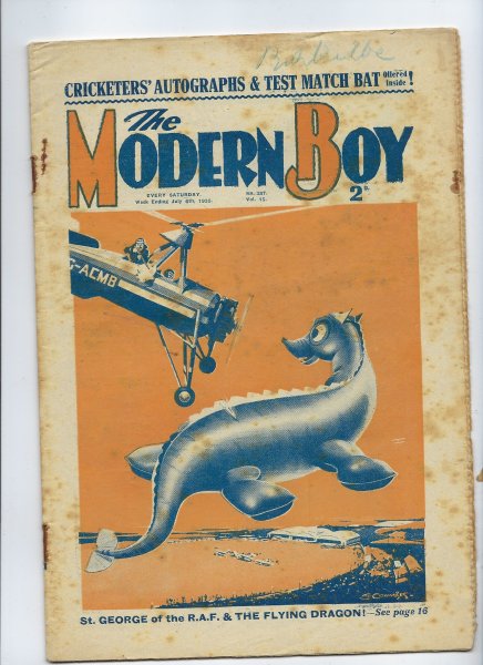 The Modern Boy No. 387 Vol. 15 - 06/07/1935 (19th January 1935) - W. E. Johns Content Includes Biggles in the Mountain of Light - ( Biggles Hits the Trail, Part 3 of 10)