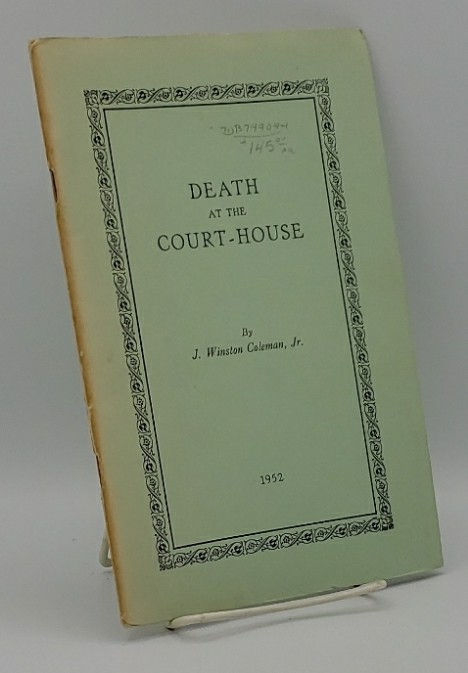 DEATH AT THE COURT-HOUSE