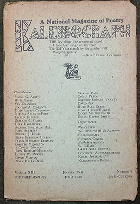 Kaleidograph. A National Magazine of Poetry.
