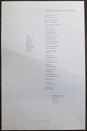 The Poem Called Alexander Hamilton.