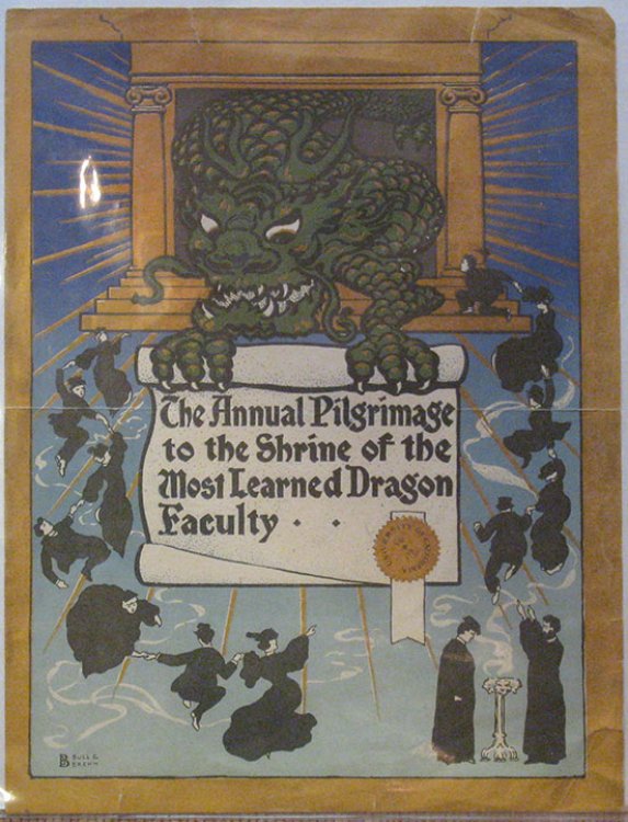 An Extravaganza. The Annual Pilgrimage to the Shrine of the Most Learned Dragon Faculty.