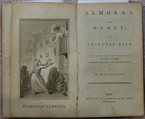Almoran and Hamet: An Oriental Tale. In Two Volumes. (bound with) The Vicar of Wakefield; A Sentimental Journey Through France and Italy; Rasselas, Prince of Abissinia; The History of the Adventures of Joseph Andrews.