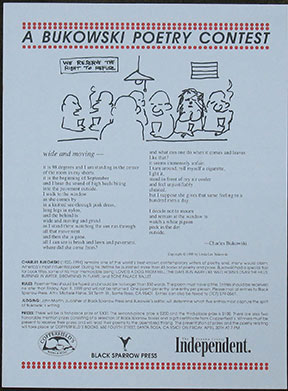 A Bukowski Poetry Contest.