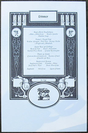 The Menu Appendix taken from Wm. Caxton's Original Cookbook.