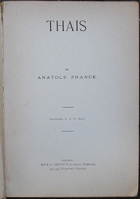 Thais. Translated by A.D. Hall.
