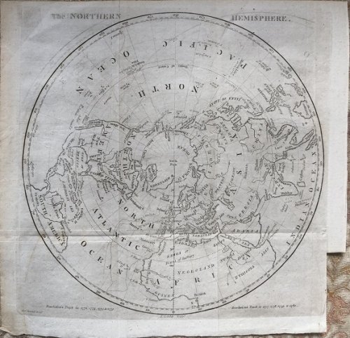 The Northern Hemisphere [showing the track of the Resolution].