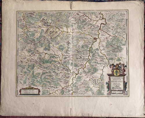 Territorium Abbatiae Heresfeldensis, t'Stift Hirsfeldt. Apud Guiljelmum Blaeu.