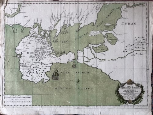 Verus Chersonesi Tauricae Seu Crimeae Conspectus adjacentium item Regionum Haneris ab Exercitu Ruthens Ao MDCCXXXVI et MDCCXXXVII aducrsus Tattaros succeptis Editus eac Originali Petropolitano per Antony du Chaffat .