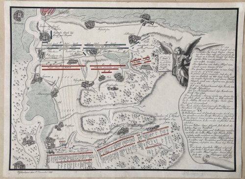 Plan der Glieckliche Battaille bey Hochstett. den 13ten Aug. 1704. [Original title: Plan und Representation der Glieckliche Battaille bey Hochstett den 13.ten Aug. Anno 1704]