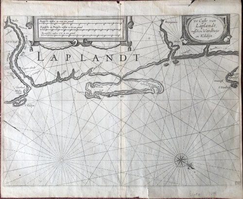Three Maps of the Coast of Lapland [Laplandt] From Blaeu's Zeespiegel.