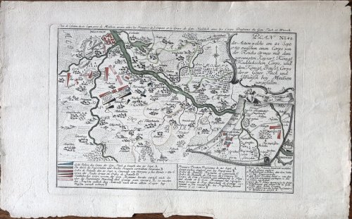 Plan der Action welche am 21. Sept. 1759 zwischen einen Corps von der Reichs Armee mit dem vereinigten Kayser.
