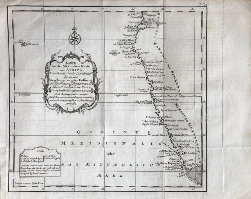 Image for Karte von der Westlichen Kuste von Africa von dem XI Grade Suderbreite bis an das Vorgeburge der guten Hoffnung. Karte von der Westlichen Kuste von Africa von dem XI Grade Suderbreite bis an das Vorgeburge der guten Hoffnung.