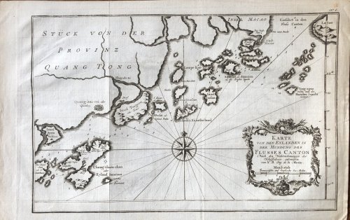 Image for Karte von den Eylanden in Der Mundung des Flusses Canton. Nach den Wahrnehmungen der Schiffahrer entworfen von N.B. Ing. de la Marine. Karte von den Eylanden in Der Mundung des Flusses Canton. Nach den Wahrnehmungen der Schiffahrer entworfen von N.B. Ing. de la Marine.