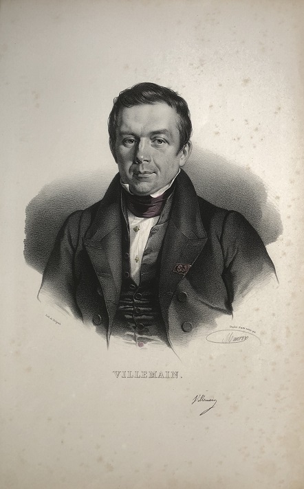 VILLEMAIN. [Portrait of Abel-Franois Villemain]