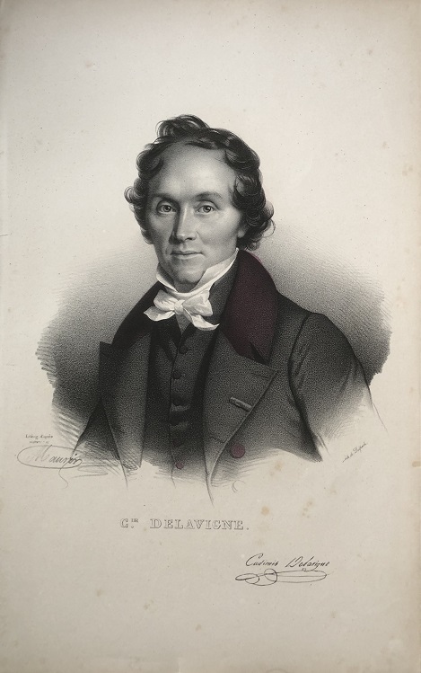 Cir. DELAVIGNE. [Portrait of Casimir Delavigne]