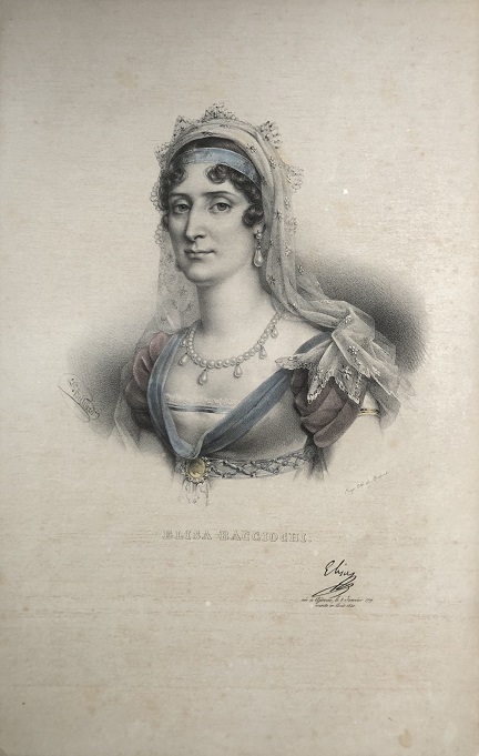 ELISA BACCIOCHI. [Portrait of Maria Anna (Marie Anne) Elisa Bonaparte Baciocchi Levoy]