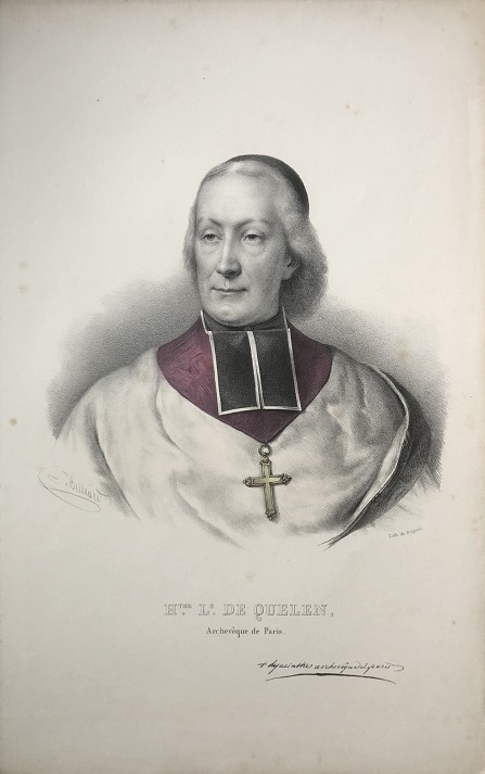 Hthe. Ls. DE QUELEN. Archeveque de Paris. [Portrait of Hyacinthe-Louis de Qulen]
