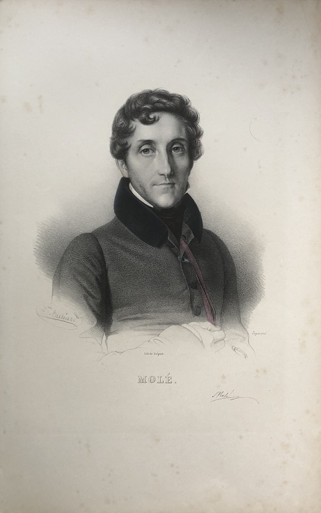 MOLE. [Portrait of Louis-Mathieu Mol]