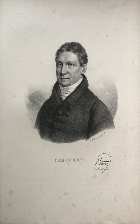 PASTORET. [Portrait of Claude-Emmanuel de Pastoret]