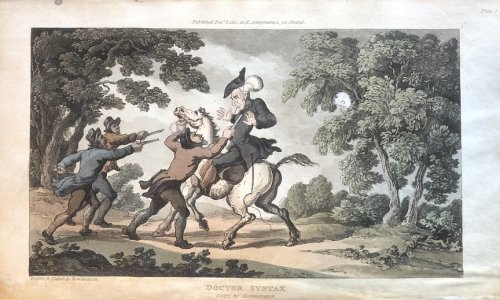 Doctor Syntax Stopt by Highwaymen. [From: The Tour of Doctor Syntax In Search of the Picturesque. A Poem. 7th Edition with new Plates].