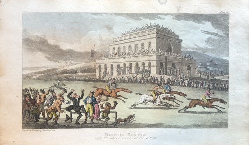 Doctor Syntax Loses His Money at the Race-Ground at York. [From: The Tour of Doctor Syntax In Search of the Picturesque. A Poem. 7th Edition with new Plates].