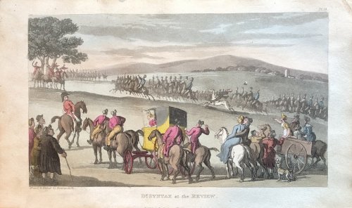 Dr. Syntax at the Review. [From: The Tour of Doctor Syntax In Search of the Picturesque. A Poem. 7th Edition with new Plates].