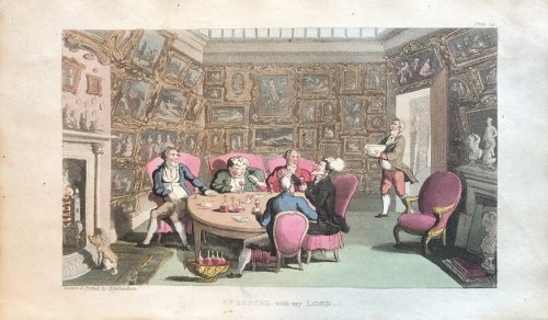 Dr. Syntax with my Lord. [From: The Tour of Doctor Syntax In Search of the Picturesque. A Poem. 7th Edition with new Plates].