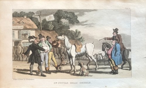 Dr. Syntax Sells Grizzle. [From: The Tour of Doctor Syntax In Search of the Picturesque. A Poem. 7th Edition with new Plates].
