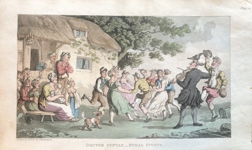 Doctor Syntax - Rural Sports. [From: The Tour of Doctor Syntax In Search of the Picturesque. A Poem. 7th Edition with new Plates].