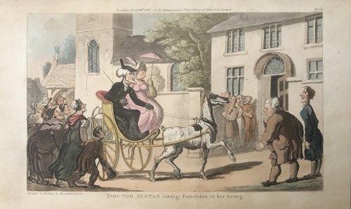 Doctor Syntax taking Possession of his Living. [From: The Tour of Doctor Syntax In Search of the Picturesque. A Poem. 7th Edition with new Plates].