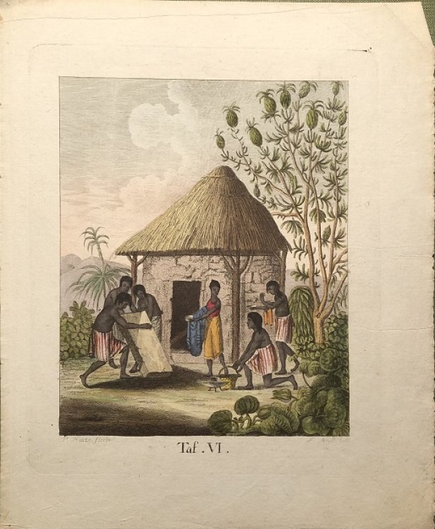 Begrabnis aus der Insel Madagascar. [Funeral on Madagascar]