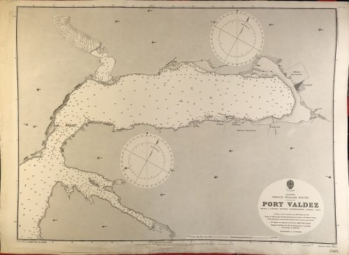 Alaska. Prince William Sound. Port Valdez. From a United States Government Chart, 1905.
