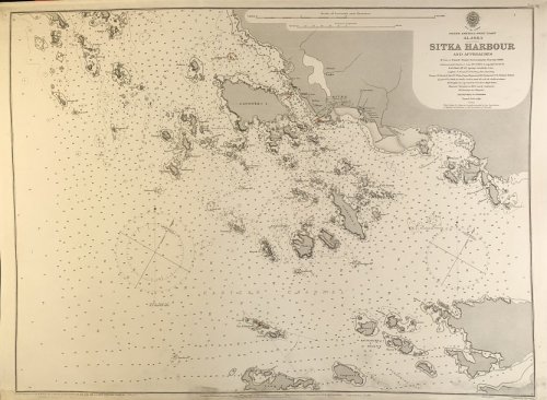 North America - West Coast. Alaska. Sitka Harbour and Approaches. From a United States Government Survey. 1893.