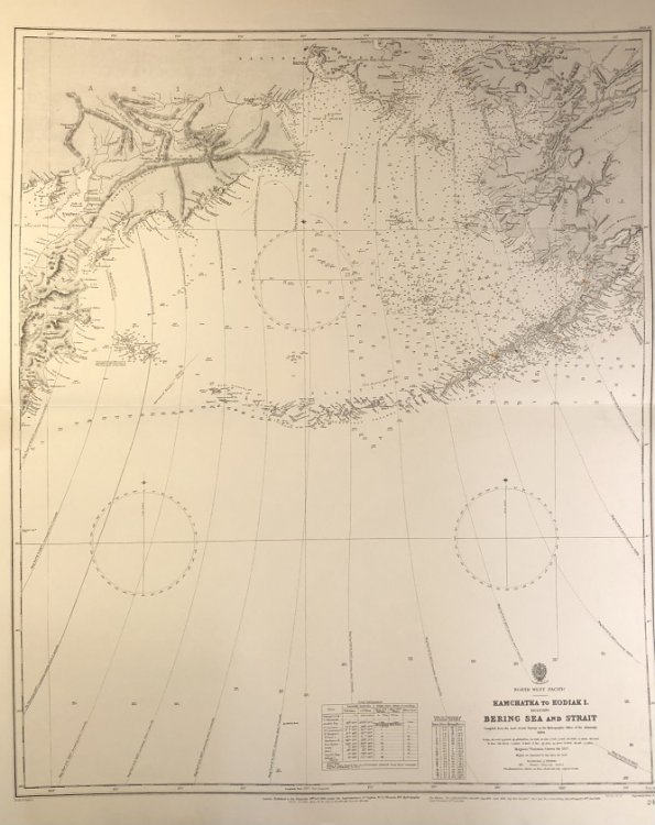 North West Pacific. Kamchatka to Kodiak I. Including Bering Sea and Strait.