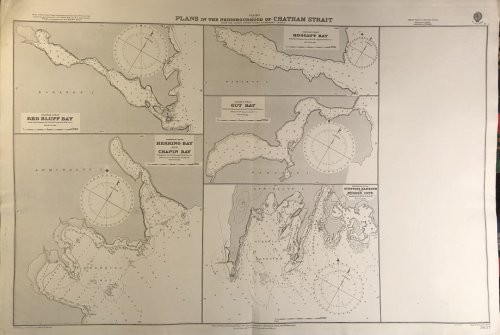 Alaska. Plans in the Neighbourhood of Chatham Strait. From the Latest United States Government Charts.