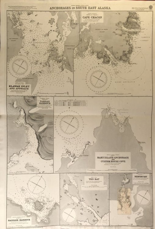 North America - West Coast. Anchorages in South East Alaska.