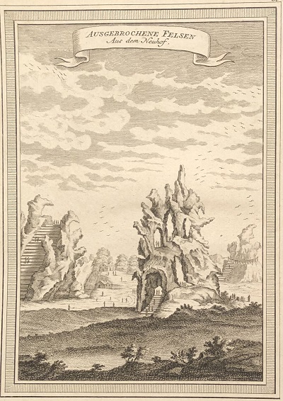 Ausgebrochene Felsen Aus dem Neuhof. [Broken Rocks (of Nanjing) after Nieuhof].