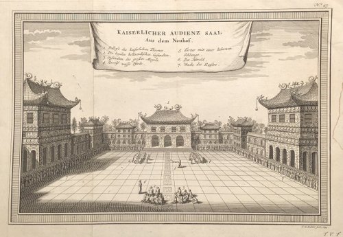 Kaiserlicher Audienz Saal Aus dem Neuhof. [Supreme Imperial Hall of Audience, after Nieuhof].