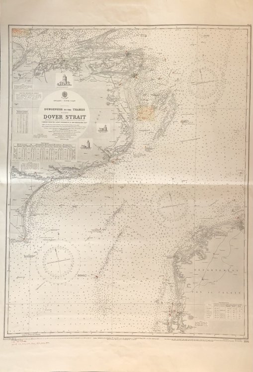 England - South Coast. Dungeness to the Thames including Dover Strait.