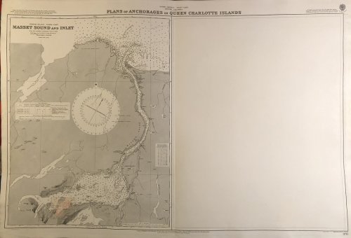 North America - West Coast. British Columbia. Plans of Anchorages in Queen Charlotte Islands. [Haida Gwaii].