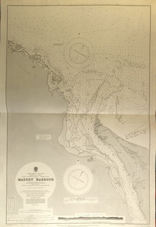 North America - West Coast. British Columbia. Queen Charlotte Islands - Graham Island. Masset Harbour. [Haida Gwaii]