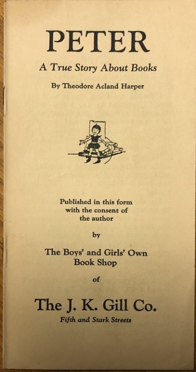 Peter. A True Story About Books.